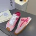 LOEWE Retro Runner Sneakers Unisex Nylon Cow Leather Sheepskin Lining Trainers #B66609