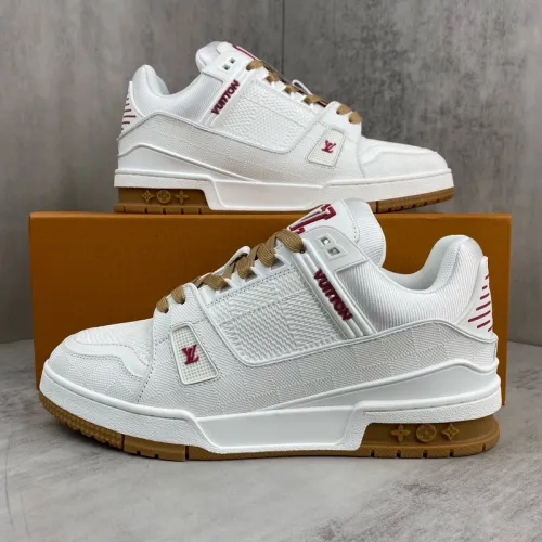 Louis Vuitton Couples White Low Top Sneakers #B54284