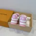 Louis Vuitton Pink and Gray Perforated Leather Sneakers #B54285