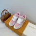 Louis Vuitton Pink and Gray Perforated Leather Sneakers #B54285