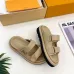 Louis Vuitton Shoes Classic couple slippers Apricot #B48560