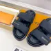 Louis Vuitton Shoes for Louis Vuitton Unisex Shoes Pool Pillow Black #B48554