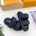 Louis Vuitton Shoes for Louis Vuitton Unisex Shoes Pool Pillow Black #B48554