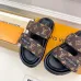 Louis Vuitton Shoes for Louis Vuitton Unisex Shoes Pool Pillow Brown #B48556