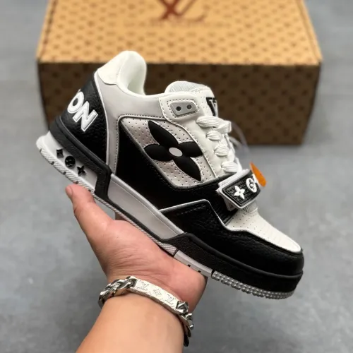 Louis Vuitton Remarque Low Top Lace-Up Leather Casual Sneakers #A68729