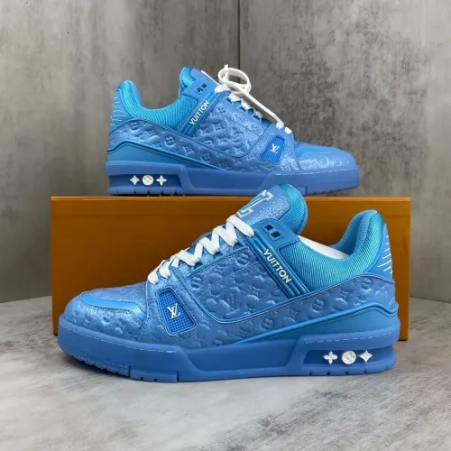 Louis Vuitton Trainer for Men's Louis Vuitton Sneakers Blue #B59178