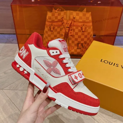 Louis Vuitton Unisex Sneakers Red/White #9999924828
