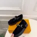 LV Metal Buckle Monogram Velvet Platform Mary Jane Shoes 4.5cm Heel #A68509