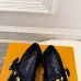 LV Metal Buckle Monogram Velvet Platform Mary Jane Shoes 4.5cm Heel #A68509