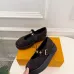 LV Metal Buckle Monogram Velvet Platform Mary Jane Shoes 4.5cm Heel #A68510