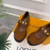 LV Metal Buckle Monogram Velvet Platform Mary Jane Shoes 4.5cm Heel #A68511