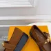 LV Metal Buckle Monogram Velvet Platform Mary Jane Shoes 4.5cm Heel #A68511