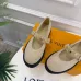 LV Metal Buckle Monogram Velvet Platform Mary Jane Shoes 4.5cm Heel #A68512