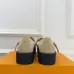 LV Metal Buckle Monogram Velvet Platform Mary Jane Shoes 4.5cm Heel #A68512