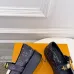 LV Metal Buckle Monogram Velvet Platform Mary Jane Shoes 4.5cm Heel #A68513
