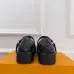 LV Metal Buckle Monogram Velvet Platform Mary Jane Shoes 4.5cm Heel #A68513