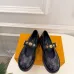 LV Metal Buckle Monogram Velvet Platform Mary Jane Shoes 4.5cm Heel #A68513