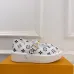 LV Metal Buckle Monogram Velvet Platform Mary Jane Shoes 4.5cm Heel #A68514