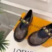 LV Metal Buckle Monogram Velvet Platform Mary Jane Shoes 4.5cm Heel #A68515