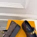 LV Metal Buckle Monogram Velvet Platform Mary Jane Shoes 4.5cm Heel #A68515
