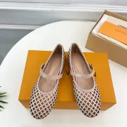 Louis Vuitton Shoes for Women's ROMY Flat Hollow Ballet Apricot #B48577