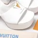 LV Chunky Heel Platform Ankle‑Strap Sandals 13cm Heel #A68606