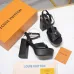 LV Chunky Heel Platform Ankle‑Strap Sandals 13cm Heel #A68607