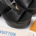 LV Chunky Heel Platform Ankle‑Strap Sandals 13cm Heel #A68607