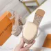 LV Chunky Heel Platform Ankle‑Strap Sandals 13cm Heel #A68608