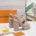 LV Chunky Heel Platform Ankle‑Strap Sandals 13cm Heel #A68608