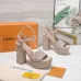 LV Chunky Heel Platform Ankle‑Strap Sandals 13cm Heel #A68608