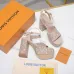 LV Chunky Heel Platform Ankle‑Strap Sandals 13cm Heel #A68608