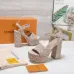 LV Chunky Heel Platform Ankle‑Strap Sandals 13cm Heel #A68608