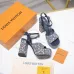 LV Chunky Heel Platform Ankle‑Strap Sandals 13cm Heel #A68609