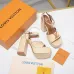 LV Chunky Heel Platform Ankle‑Strap Sandals 13cm Heel #A68610