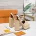 LV Chunky Heel Platform Ankle‑Strap Sandals 13cm Heel #A68610