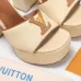 LV Chunky Heel Platform Ankle‑Strap Sandals 13cm Heel #A68610