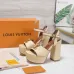 LV Chunky Heel Platform Ankle‑Strap Sandals 13cm Heel #A68610