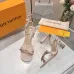 LV Crystal Heel Bow Slingback High‑Heel Sandals 7.5cm Heel #A68691
