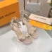 LV Crystal Heel Bow Slingback High‑Heel Sandals 7.5cm Heel #A68691