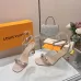 LV Crystal Heel Bow Slingback High‑Heel Sandals 7.5cm Heel #A68691