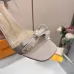 LV Crystal Heel Bow Slingback High‑Heel Sandals 7.5cm Heel #A68691