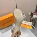 LV Crystal Heel Bow Slingback High‑Heel Sandals 7.5cm Heel #A68691