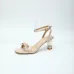 LV Crystal Heel Bow Slingback High‑Heel Sandals 7.5cm Heel #A68691