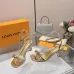 LV Crystal Heel Bow Slingback High‑Heel Sandals 7.5cm Heel #A68692