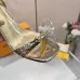 LV Crystal Heel Bow Slingback High‑Heel Sandals 7.5cm Heel #A68692