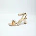 LV Crystal Heel Bow Slingback High‑Heel Sandals 7.5cm Heel #A68692