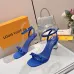 LV Crystal Heel Bow Slingback High‑Heel Sandals 7.5cm Heel #A68693