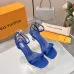 LV Crystal Heel Bow Slingback High‑Heel Sandals 7.5cm Heel #A68693