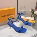 LV Crystal Heel Bow Slingback High‑Heel Sandals 7.5cm Heel #A68693